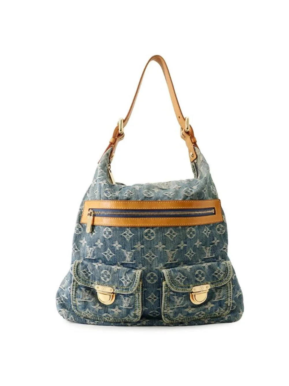 Louis Vuitton Shoulder Bag Monogram Denim GM 2-Way